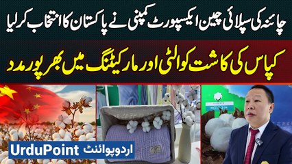 China's Export Firm Selects Pakistan - Strong Support for Cotton Cultivation, Quality, and Marketing