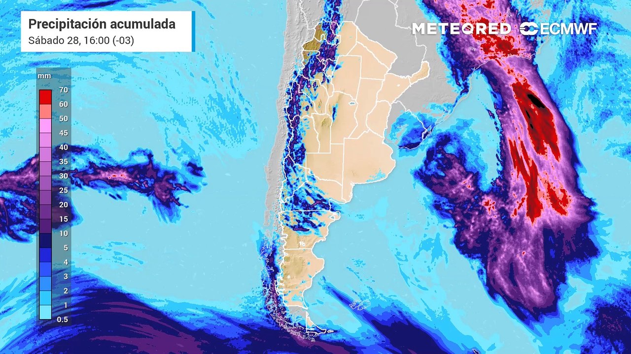 El año nuevo 2025 llegaría con lluvias y tormentas sobre Buenos Aires y varias provincias