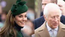 Carlos III y Kate Middleton acaparan todas las miradas en la tradicional misa de Navidad de Sandringham