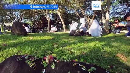 20 Jahre nach dem Tsunami: Trauer und Tränen bei Gedenkfeiern