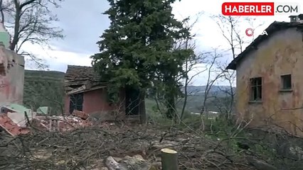 Muratoba'da Metruk Bina Kontrollü Olarak Yıkıldı