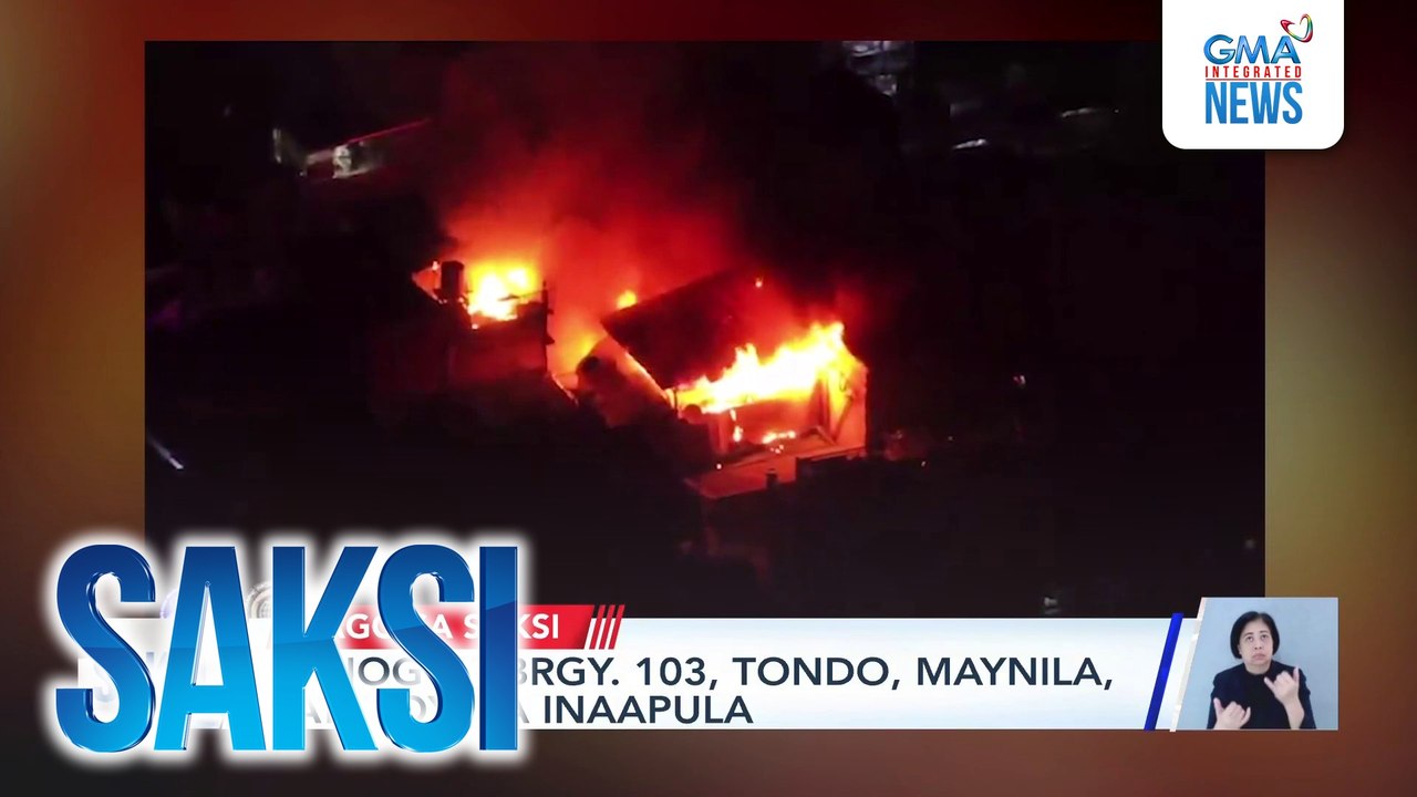 Sunog sa Brgy. 103, Tondo, Maynila, patuloy na inaapula | Saksi