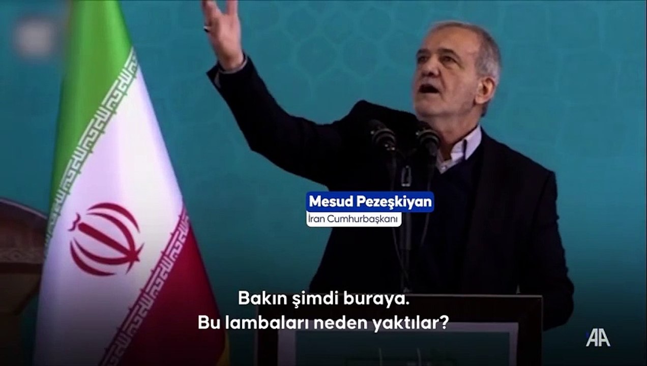 İran Cumhurbaşkanı Pezeşkiyan: 'Işıkları kapatın, neden yaktınız?'