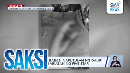 13-anyos na babae, naputulan ng daliri matapos masabugan ng five star | Saksi
