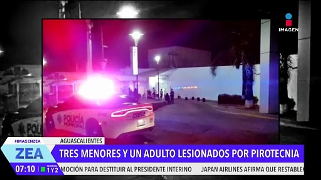 3 menores y un adulto sufrieron graves heridas por el uso de pirotecnia