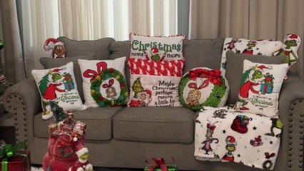 Grinchmas décor fills the home with a whimsical holiday spirit and Christmas cheer