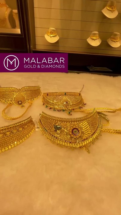 Malabar light weight gold Chokers #choker #gold #chokernecklace #malabar #necklace #goldnecklace