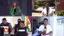 SCZ: DOS PERUANOS APREHENDIDOS CON ARMAS
