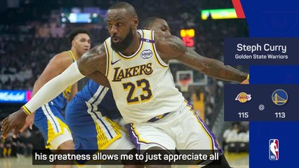 It matters more when you lose to LeBron - Curry