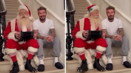 David Beckham e Babbo Natale cantano "Jingle Bells": guarda la performance