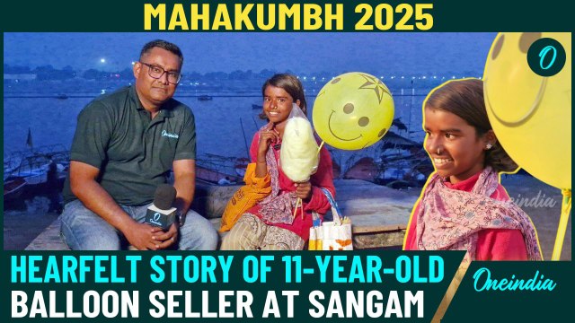 Mahakumbh 2025 |Chandni's Story at Sangam: Oneindia talks to 11-Year-Old Balloon Seller in Prayagraj