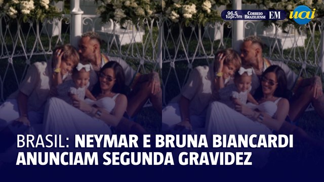 Neymar e Bruna Biancardi anunciam segunda gravidez