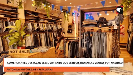 Comerciantes destacan el movimiento que se registró en las ventas por Navidad