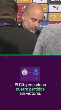 El gesto de Guardiola al entrar en la sala de prensa tras el empate