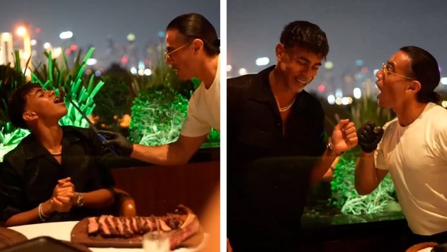 Lamine Yamal sigue disfrutando de sus vacaciones, ahora lo hace con Salt Bae