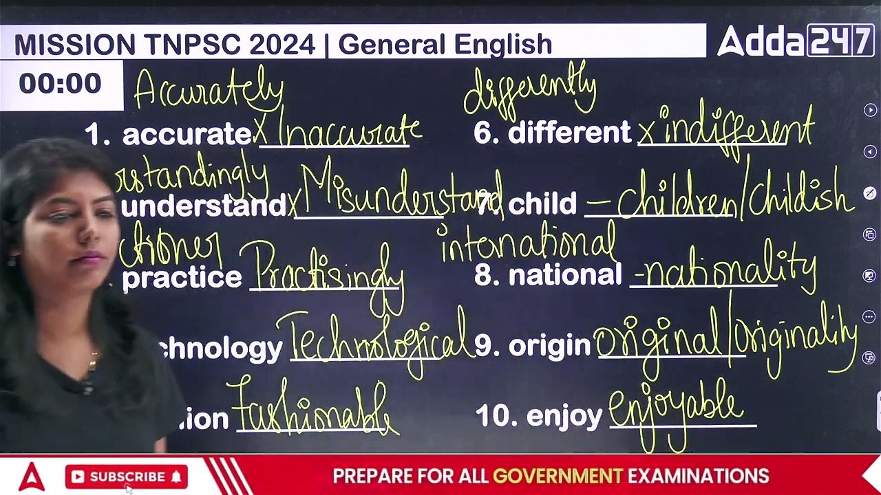TNPSC  General English Prefix & Suffix