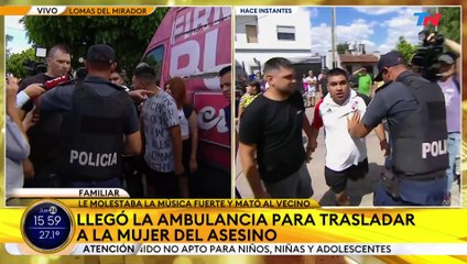 Disturbios en la casa del policia retirado - TN