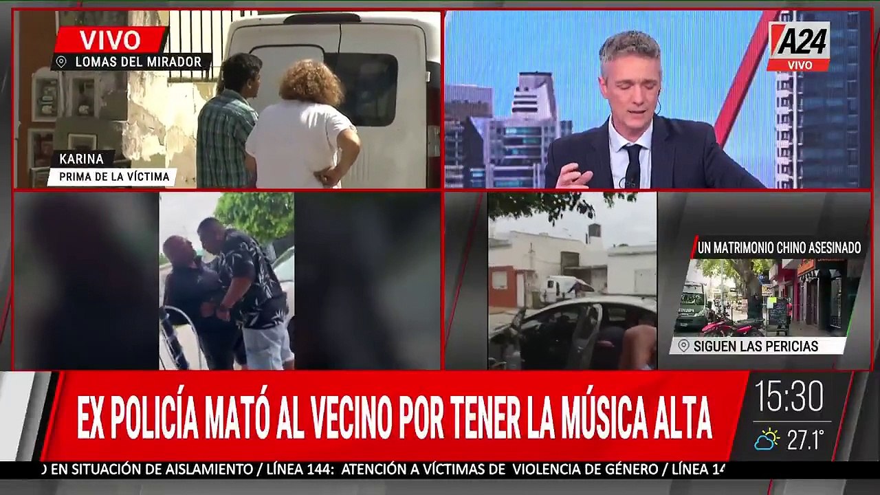 A24.com - 🚨ASESINATO EN LOMAS DEL MIRADOR： LLEGÓ LA POLICÍA A LA CASA DEL VECINO ASESINADO
