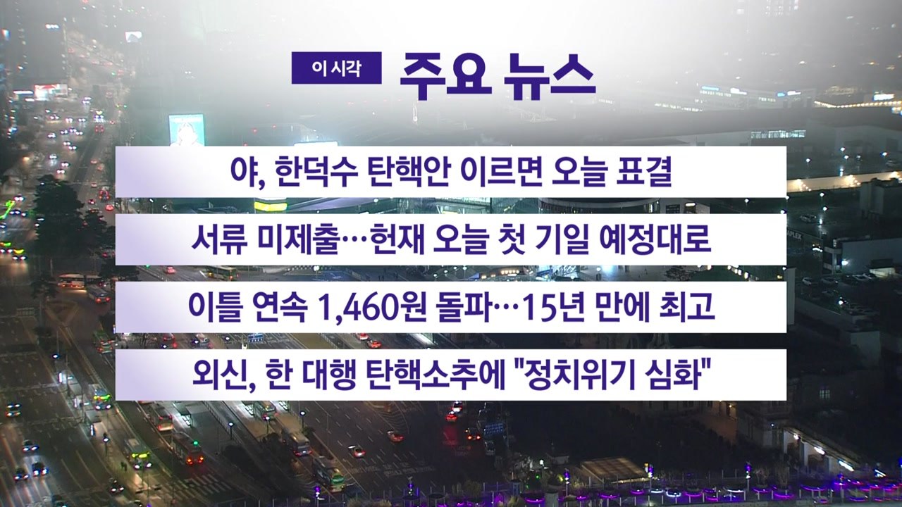 [YTN 실시간뉴스] 야, 한덕수 탄핵안 이르면 오늘 표결 / YTN