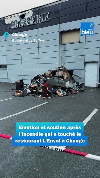 Incendie du restaurant L'Envol à Changé : émotion et soutien