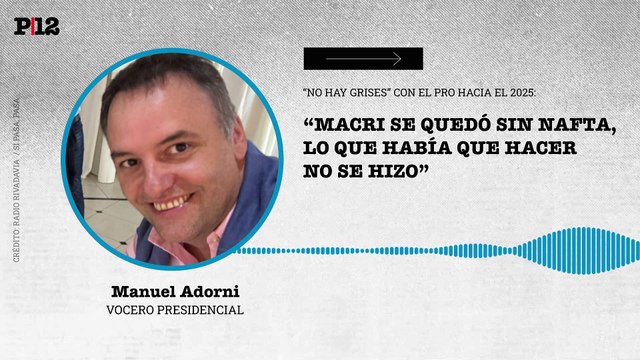 Macri se quedó sin nafta : Adorni apuntó contra el PRO y remarcó que hacia 2025 No hay grises