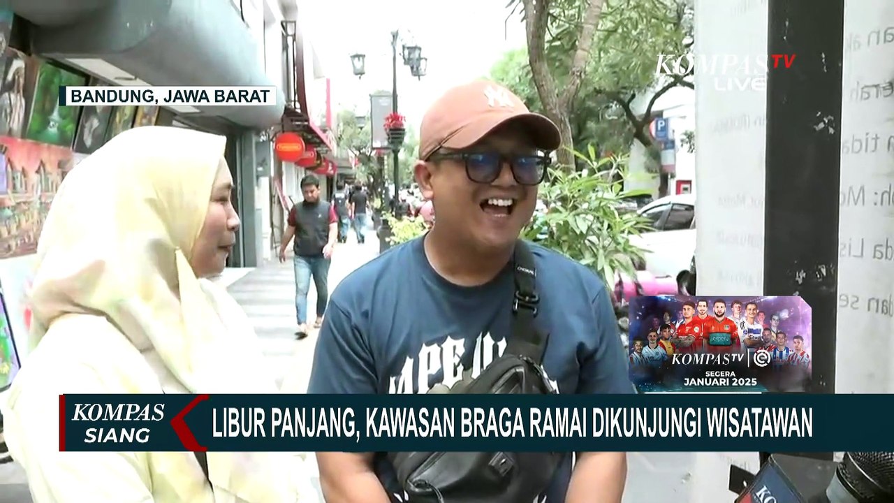 Intip Kawasan Braga Bandung yang Ramai Dikunjun...