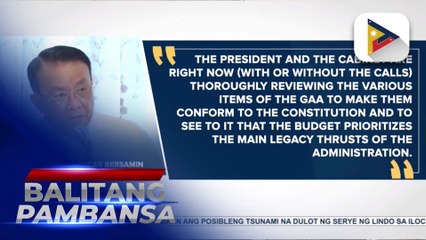 PBBM, masusing pinag-aaralan ang 2025 General Appropriations Act para matiyak ang pagsunod nito sa Konstitusyon