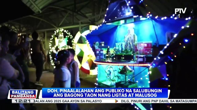 DOH, pinaalalahanan ang publiko na salubungin ang Bagong Taon nang ligtas at malusog