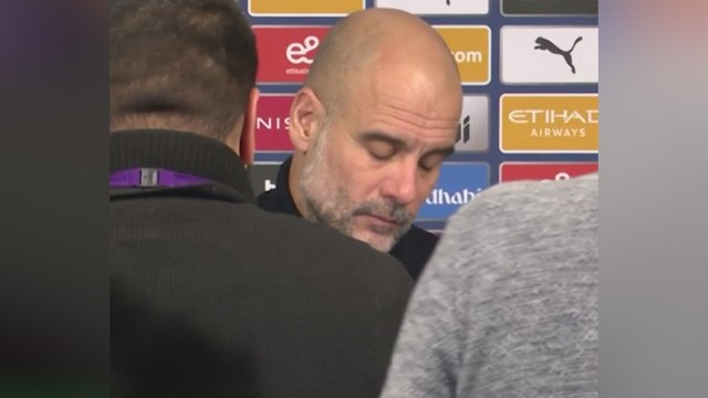 Lo que ocurrió en rueda de prensa tras el pinchazo del City: Guardiola no sabía donde meterse