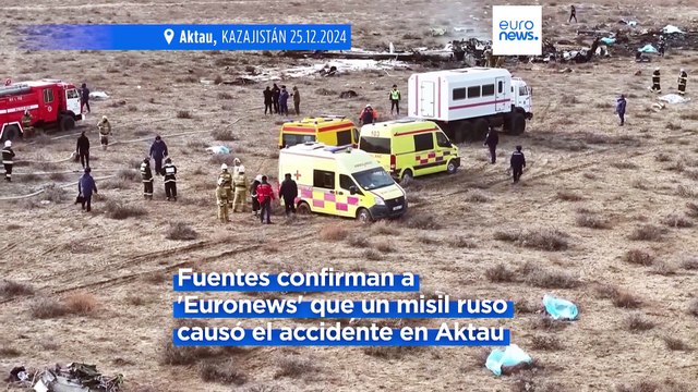 El avión de Azerbaijan Airlines fue probablemente derribado por un misil antiaéreo, según un experto militar