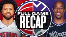 Game Recap: Pistons 114, Kings 113