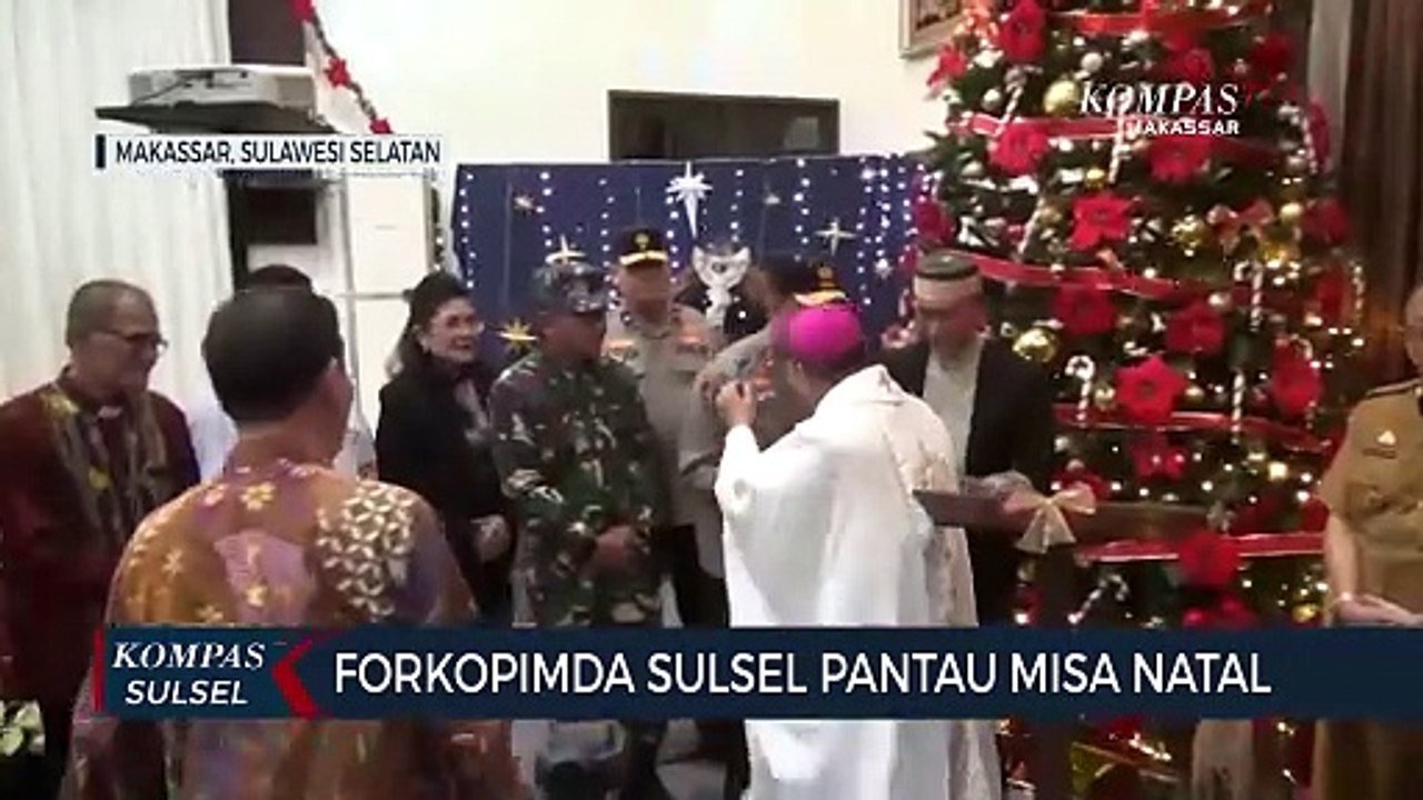 Forkopimda Sulsel Pantau Misa Natal