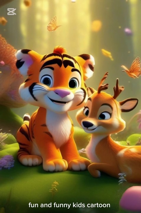 Tiger and baby deer