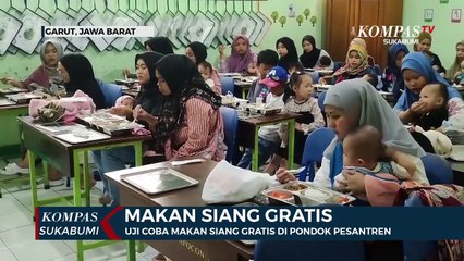 Uji Coba Makan Siang Gratis Di Pondok Pesantren