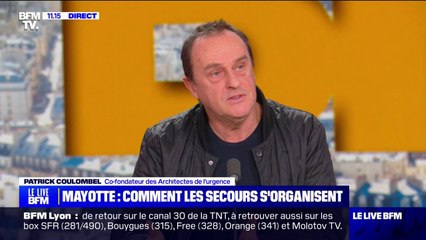 Mayotte: "Tant qu'on ne sait pas combien de gens on a à reloger, comment on fait?", se demande Patrick Coulombel (co-fondateur des Architectes de l'urgence)