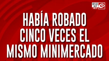 Detuvieron a joven que había robado cinco veces el mismo minimercado