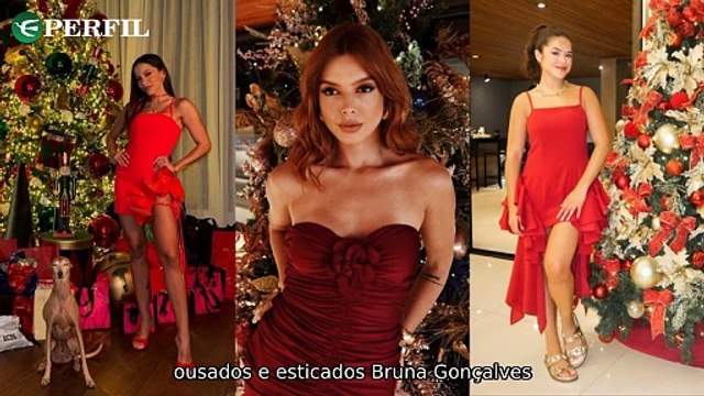 Looks vermelhos, grávidas e chá revelação: os segredos das famosas em 2025!