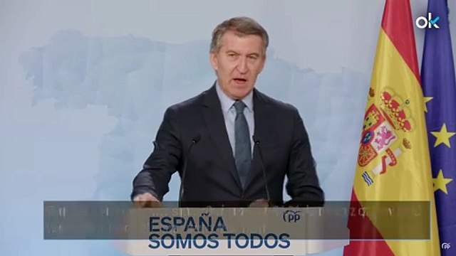 Feijóo España no tiene Gobierno, 2025 discurrirá entre los juzgados, Waterloo y Franco
