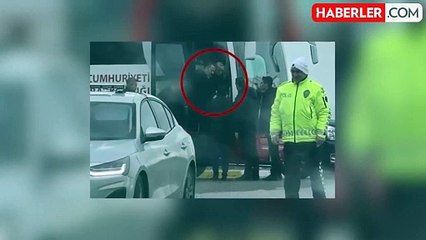 Cumhurbaşkanı Erdoğan'ın otobüsünü durduran fotoğraf