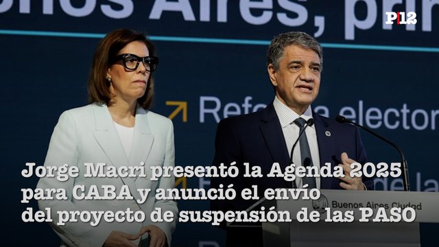 La suspensión de las PASO en CABA : Jorge Macri presentó el proyecto de reforma electoral para 2025