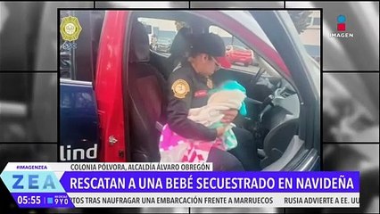 Rescatan a bébé que fue secuestrada en la CDMX durante una fiesta navideña