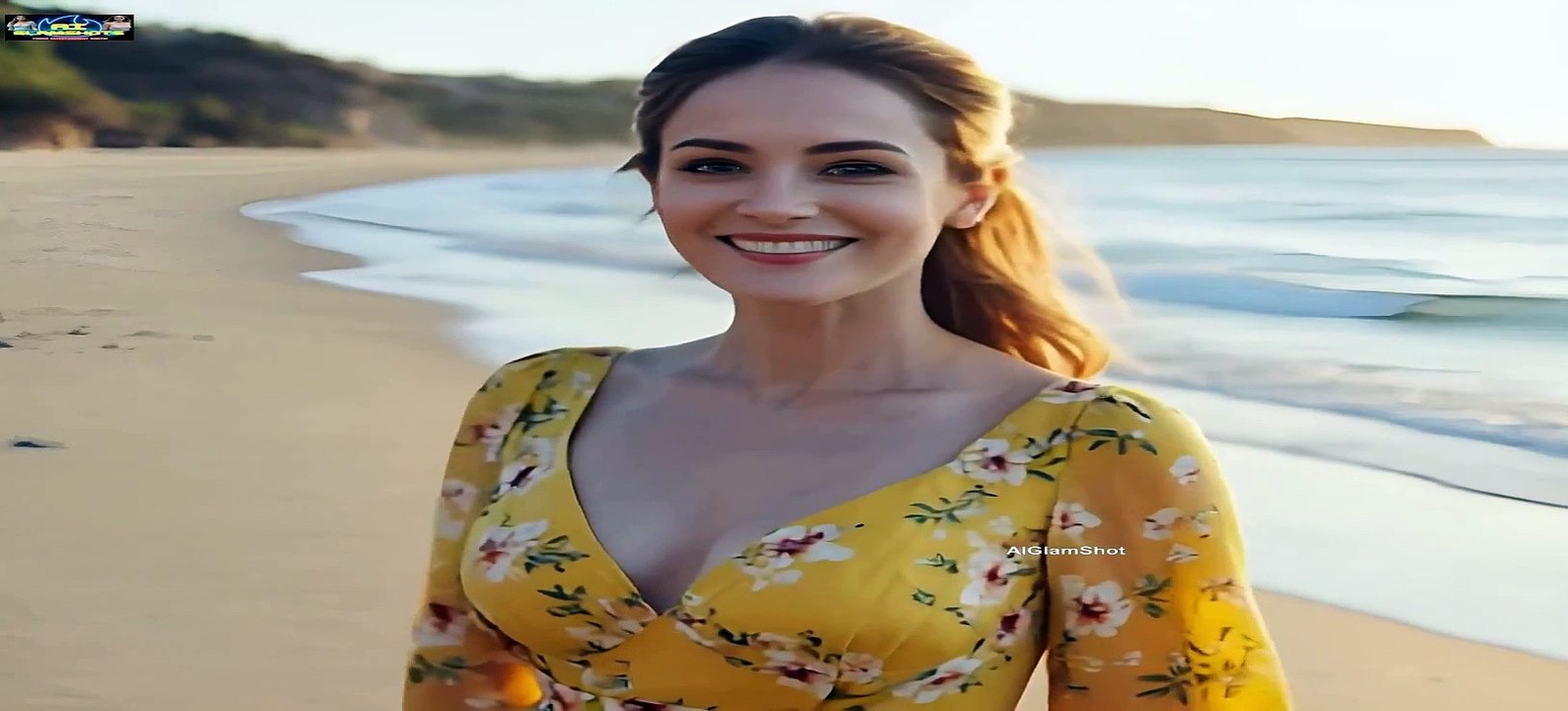Very beautiful AI model enjoying in beach - AIGlamShots