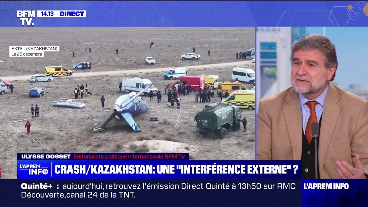 Le crash d'un avion de ligne au Kazakhstan lié à une "interférence externe, physique et technique" selon la compagnie Azerbaijan Airlines