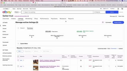 How to LOCATE the Active Listings On Your e-Bay Account - Basic Tutorial | New