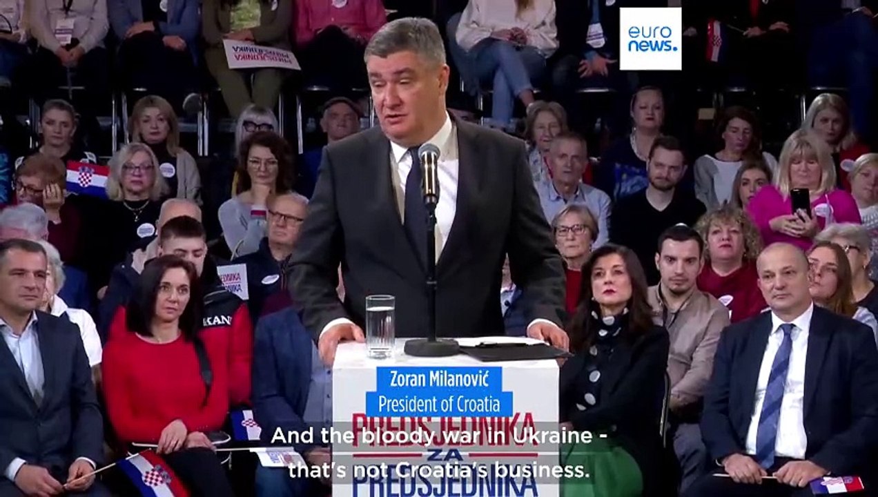 Croatian presidential election: Milanović faces tough battle for second term