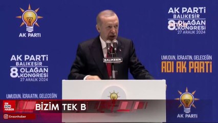 Erdoğan: Bizim tek bir gayemiz var, o da milletimize aşkla hizmet etmektir