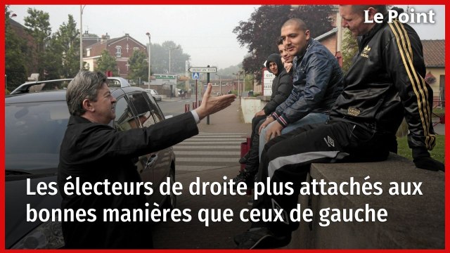 Les électeurs de droite plus attachés aux bonnes manières que ceux de gauche