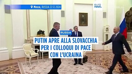 Russia, Putin si dice aperto a colloqui di pace con l'Ucraina in Slovacchia
