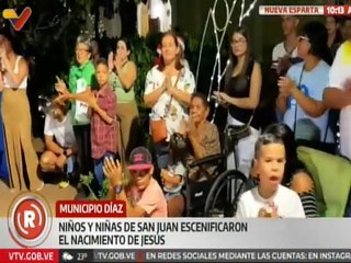 Nueva Esparta | Ciudadanos del mcpio. Díaz disfrutaron de la escenificación del nacimiento de Jesús