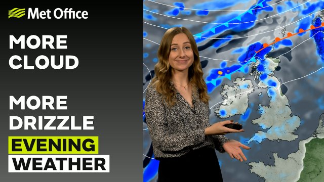 Met Office Evening Weather Forecast 27/12/24 – Widespread cloud, some drizzle